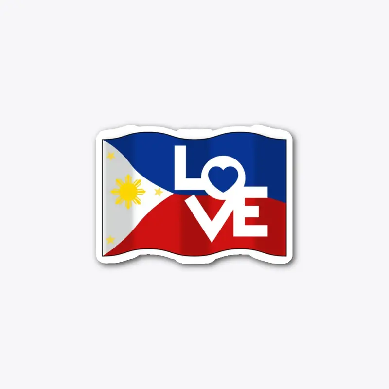 Philippines Flag with LOVE