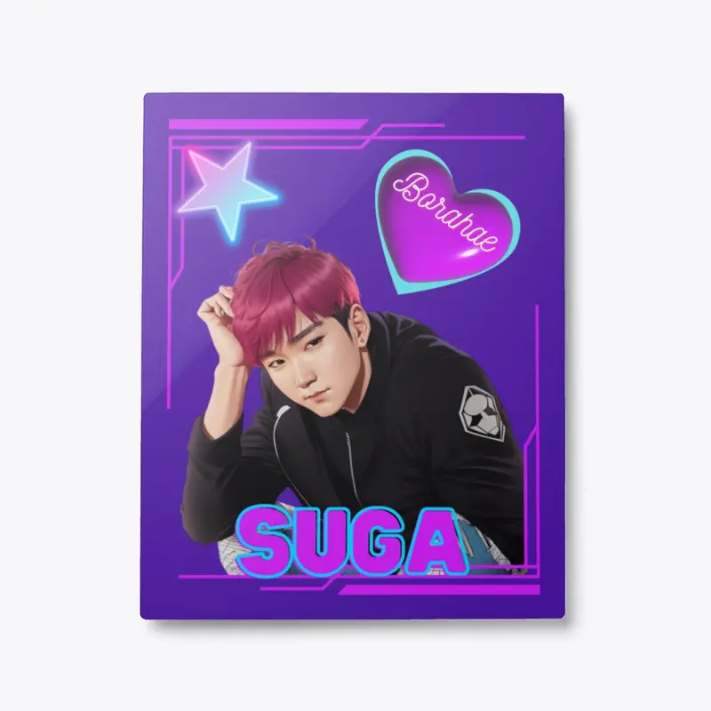 The SUGA Borahae Wall Art